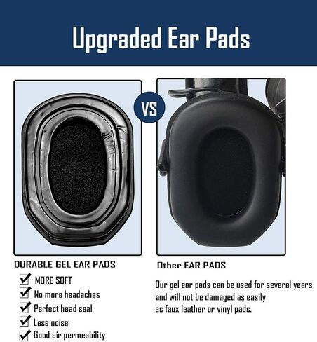 PROHEAR GEP03 Upgraded Gel Ear Pads for Walker's Razor Earmuffs, Comfortable and Soft Replacement Gel Ear Cups with Sealed Bottom Shell in Kuwait