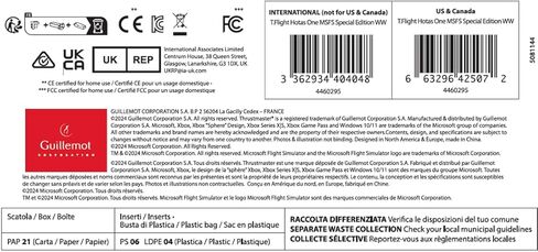 Thrustmaster T.Flight Hotas One Microsoft Flight Simulator Edition - جهاز Microsoft Flight Simulator المرخص رسميًا على Xbox Series X|S والكمبيوتر الشخصي in Kuwait