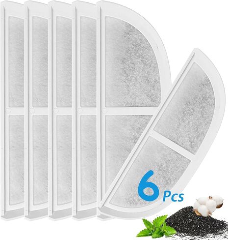 10-pack pet water fountain filter replacements designed for use with the eufy Pet Water Fountain, providing a triple filtration system to ensure fresher and purer water for your beloved dogs and cats. in Saudi Arabia