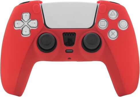 غطاء وحدة تحكم PS5 من السيليكون، غطاء وحدة تحكم PS5 - أحمر in Kuwait