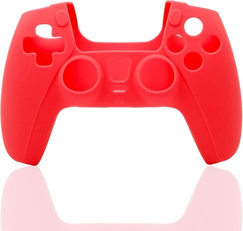 غطاء وحدة تحكم PS5 من السيليكون، غطاء وحدة تحكم PS5 - أحمر in Kuwait