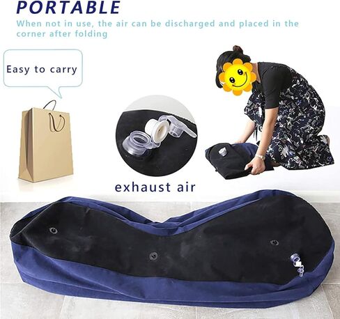 كرسي أريكة قابل للنفخ مع مضخة هواء صغيرة تعمل بالطاقة USB، أريكة هوائية على شكل حرف S، أريكة قابلة للنفخ، كرسي أريكة قابل للنفخ متعدد الوظائف لغرفة المعيشة الداخلية وغرفة النوم (أريكة) in Kuwait