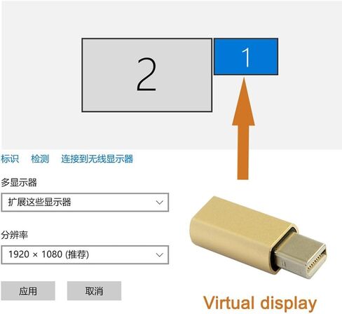 chenyang USB-C VGA Virtual Display Adapter VGA RGB Monitor Dummy Plug Headless Ghost Display Emulator 1920x1080p@60Hz in Saudi Arabia