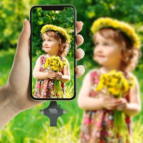 Picture Keeper Connect Photo & Video USB Flash Drive for Apple, Android & PC Devices, 64GB Thumb Drive, Turquoise in Kuwait
