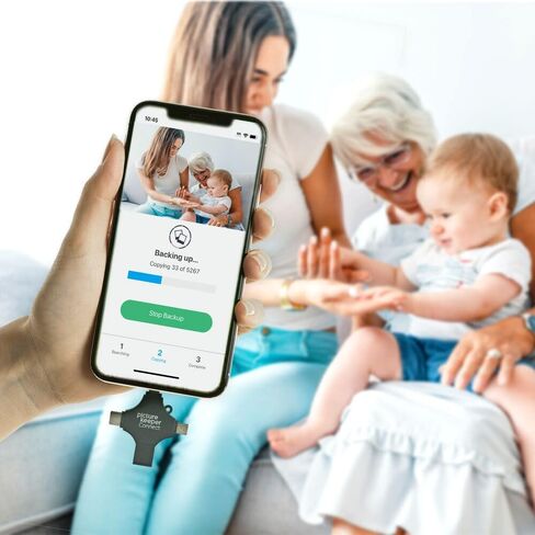 Picture Keeper Connect for iPhone, Android, USB-C, PC & Mac - 64GB USB Backup for Photos, Videos, Contacts, Flash Drive Memory Backup - 64GB, Gold in Kuwait