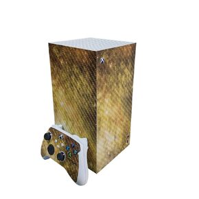 Carbon Fiber Gaming Skin Compatible with Microsoft Xbox Series X Digital Edition - Green Stars - Premium 3M Vinyl Protective Wrap Decal Cover - Easy to Apply | Crafted in The USA by MightySkins