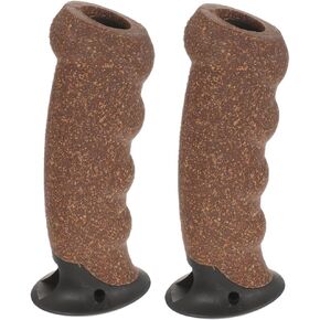 Toddmomy Walking Stick Handle Grip - 2pcs Cane Handle Grip Replacement Nonslip Trekking Poles Handle Hiking Pole Grip Replacement Ski Stick Handle Grip