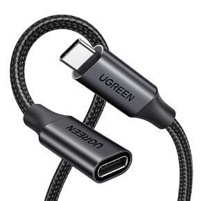 UGREEN USB C Extension Cable, (10Gbps/100W) USB C 3.2 Extender, Fast Charging & Transfer Type C Male to Female Cord Compatible with PSVR2/MacBook Air M2 Pro//iPad Pro/Magsafe/USB C Hub 3.3 ft