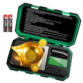 Digital Reloading Scale Precision 1500 Grains x 0.1gn,Powder Scale for Reloading, Grain Scale with LCD Display/Tare/Calibration Functions,Microgram Scale Pocket,Includes Batteries