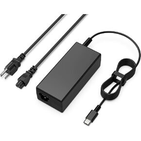 65W 45W USB C Laptop Charger Replacement for HP,Lenovo Thinkpad Yoga,Dell,Asus,Acer,Samsung Chromebook Charger Fast Charging Type C Laptop Charger AC Adapter Power Cord Supply
