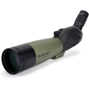 Celestron – Ultima 80 Angled Spotting Scope – 20-60x Zoom Eyepiece – Multi-coated Optics for Bird Watching, Wildlife, Scenery and Hunting – Waterproof and Fogproof – includes Soft Carrying Case