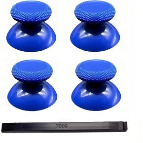 4PCS Custom Analog Thumb Sticks for Meta Quest 3 Controller, Replacement Thumbsticks for Oculus Quest 2 Left Right Controller, VR Accessories Repair Kit Joysticks Buttons for Metaquest Pro - White