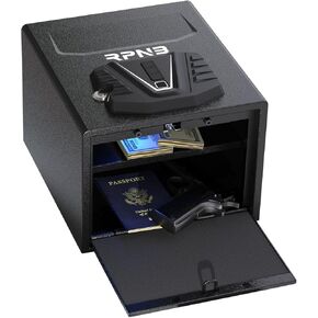 RPNB Gun Security Safe، جهاز أمان للأسلحة النارية سريع الوصول مع بصمة الإصبع البيومترية ولوحة المفاتيح الرقمية