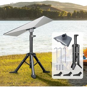 Starlink Gen 3 Tripod Stand with Starlink Pipe Adapter, Outdoor Portable Starlink Standard Kit, Easy to Install, Compatible with Starlink Gen 3 for Camping and RV Travel