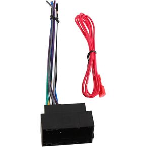 RED WOLF Car Radio Wiring Harness Fit for 2013-Up Jeep Dodge Ram Chrysler Vehicles Install Aftermarket Stereo NAV Receiver Wire Cable Connector Plug