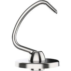 Stainless Steel Dough Hook Replacement for KitchenAid 5qt-6qt, Bowl-Lift Stand Mixer Accessories Fit for Professional 5 Plus and 600 Seris Mixers (KV25 KP25 KP26 KL26 KT26 KSM55/60 KSM6521)