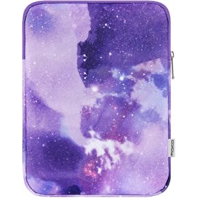 MoKo 12.9 Inch Laptop Sleeve Case Fits iPad Pro 12.9 M2 2022/2021/2020, Galaxy Tab S8+/S9+ 12.4 2022/2023, Surface Laptop Go 12.4", Polyester Bag Fit with Apple Pencil and Smart Keyboard,Tropical Leaf