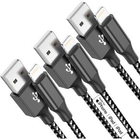 iPhone Charger Apple MFi Certified 3pack 10FT Long Lightning Cable Fast Charging High Speed Data Sync USB Cable Compatible iPhone 14/13/12/11 Pro Max/XS MAX/XR/XS/X/8/7 Plus and More