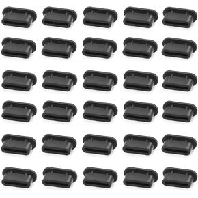 30 Pack USB C Dust Plug Cover Silicone Protectors USB Type C Port Anti Dust Plug Cover (USB C Plug)