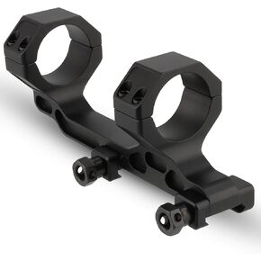 30mm Scope Mount, Offset Dual Ring One-Piece 30mm Scope Mount, High Profile Cantilever Picatinny Scope Mount Fit 21mm Picatinny Rail, 1.62 inch Center Height, for 34mm Diameter Scope Tube