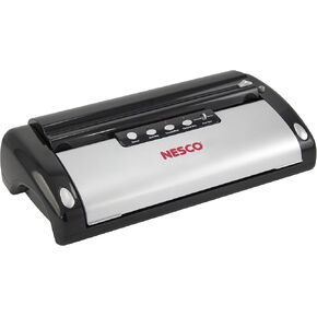 NESCO VS-02 Food Starter Kit with Automatic Shut-Off and Vacuum Sealer Bags, Black 18.25 X 5.25 X 11.5