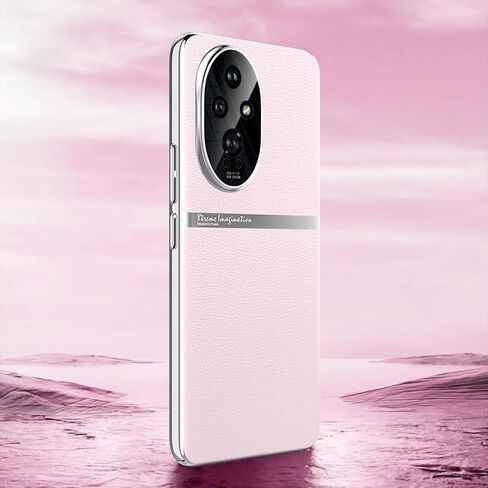 QUIETIP Case Compatible with Honor 200 5G with Tempered Glass Screen Protector,Hard PC Protective Cover,Pink in Saudi Arabia