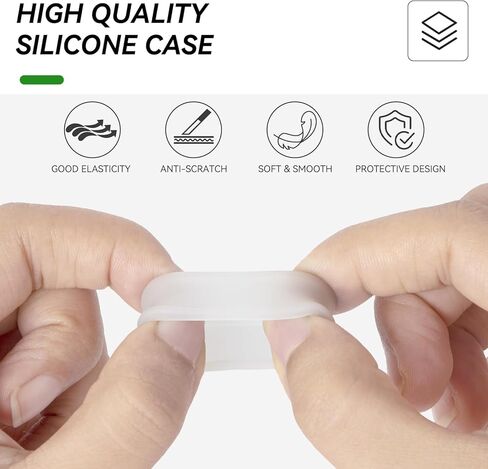 2 قطعة لـ Oura Ring Gen3 حافظة ناعمة من السيليكون لـ Oura Gen3 واقيات مضادة للخدش مقاومة للماء M 11/12/13 2-شفاف in Kuwait