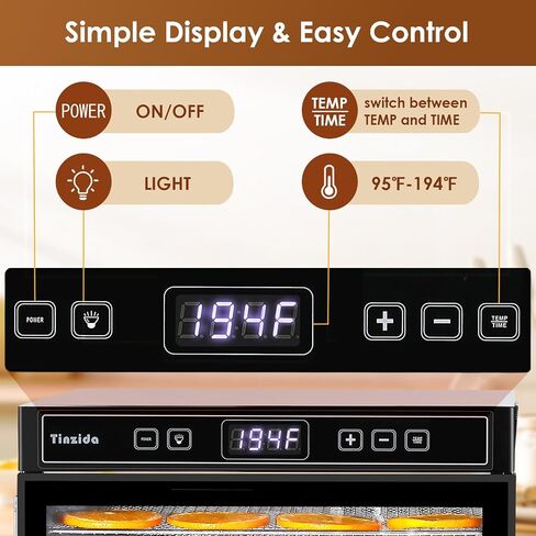 Food Dehydrator,14 Stainless Steel Trays, Dehydrator Machine For Jerky, Meat, Dog Treats, Herb, Vegetables, Fruit, 24H Timer, 194ºF Temperature Control, Safety Over-Heat Protection in Saudi Arabia