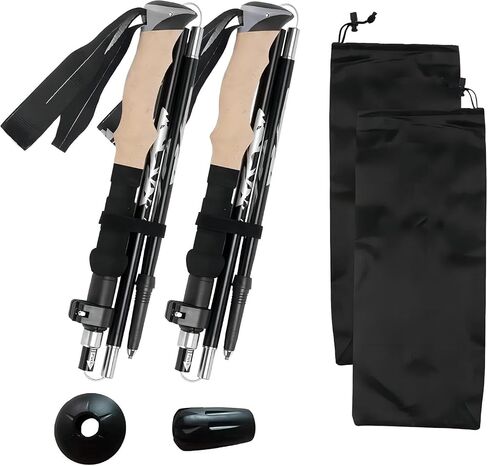 Collapsible Mountaineering Pole,Hiking Poles for Women, Lightweight, Foldable with Quick Lock System for Men and Women Camping and Hiking, 1pc. in Saudi Arabia