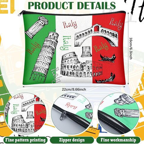 16 Pcs City Cosmetic Bag New York Souvenir Gifts Makeup Bag Italy Los Angeles Travel Vacation Zipper Pouch Purse for Women Birthday Christmas Trip Gifts Party Favors(New York) in Saudi Arabia