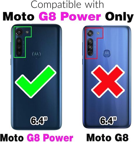 حافظة هاتف Asuwish لهاتف Moto G8 Power Wallet غطاء خلوي مع واقي شاشة وحبل معصم وحزام معصم زهرة ماندالا وسحاب وحامل بطاقات MotoG8Power Motorola 8 8G G8Power XT2041-1 2020 نساء بنات رمادي in Saudi Arabia