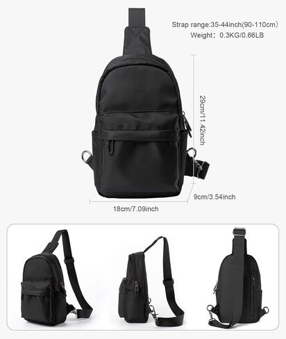 Sling Bag for Men Leather Crossbody Bag with Handgun Holder and USB Charging Port, Vintage Cross Body Pack, 7L Small Casual Daypacks for Travel, Commute, Cycling (Brown) in Saudi Arabia