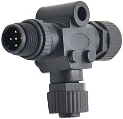 SMARTMARINE NMEA 2000 (N2K) T-Connector لـ Garmin Lowrance Simrad B&G Navico Maretron Networks 5 pin IP68 مقاوم للماء (عبوة واحدة) in Kuwait