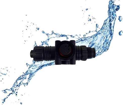 SMARTMARINE NMEA 2000 (N2K) T-Connector لـ Garmin Lowrance Simrad B&G Navico Maretron Networks 5 pin IP68 مقاوم للماء (عبوة واحدة) in Kuwait