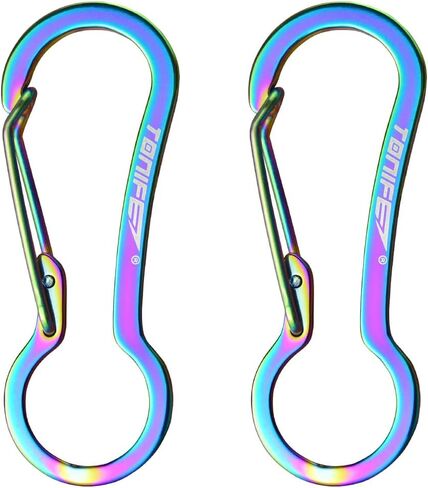 TONIFE Carabiner Clip 2-Pack, Stainless Steel Carabiner Keychain, Spring Snap Hook for Dog Leash and Key Ring in Saudi Arabia