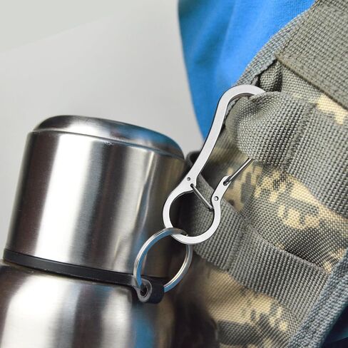 TONIFE Carabiner Clip 2-Pack, Stainless Steel Carabiner Keychain, Spring Snap Hook for Dog Leash and Key Ring in Saudi Arabia