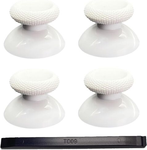 4PCS Custom Analog Thumb Sticks for Meta Quest 3 Controller, Replacement Thumbsticks for Oculus Quest 2 Left Right Controller, VR Accessories Repair Kit Joysticks Buttons for Metaquest Pro - White in Saudi Arabia