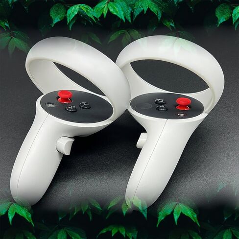 4PCS Custom Analog Thumb Sticks for Meta Quest 3 Controller, Replacement Thumbsticks for Oculus Quest 2 Left Right Controller, VR Accessories Repair Kit Joysticks Buttons for Metaquest Pro - White in Saudi Arabia