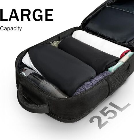 MATEIN Carry on Backpack, Extra Large 40L Flight Approved Travel Laptop Backpack with USB Port, 17 Inch Water Resistant Luggage Computer Daypack College Overnight Weekender Bag for Men & Women, Black in Kuwait