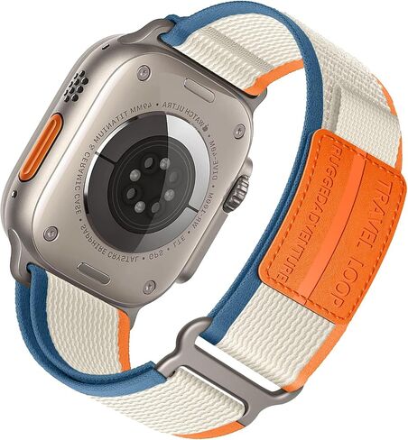 Trail Loop Nylon Band - Compatible with Apple Watch Ultra 2 Band 49mm 46mm 45mm 44mm 42mm 41mm 40mm 38mm Men Women,Rugged Braided Elastic Weave Sport Strap for iWatch Ultra Series 10/9/8/7/6/SE/5/4/3 in Kuwait