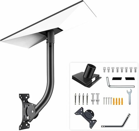 Starlink Gen 3 Pipe Adapter, Starlink Long Wall Hanging Bracket for Starlink Gen Kit, V3Barrier， Mounting Kit for Starlink (Black) in Saudi Arabia