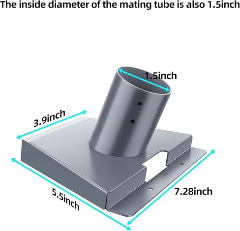 Starlink Gen 3 Pipe Adapter, Starlink Long Wall Hanging Bracket for Starlink Gen Kit, V3Barrier， Mounting Kit for Starlink (Black) in Saudi Arabia
