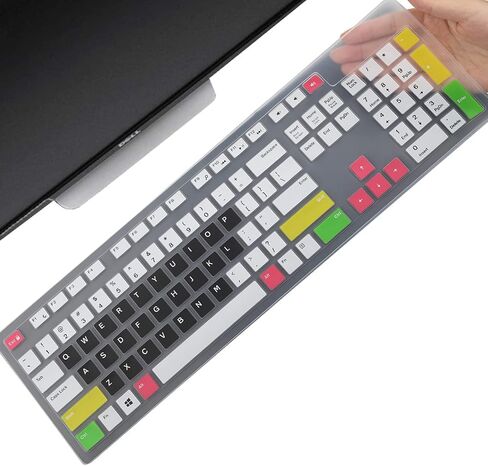 Keyboard Cover Skin for Dell KM636 KB216 KB216t KB216d KB216p Wired & Wireless Keyboard, Dell Optiplex 5250 3050 3240 5460 7450 7050, Dell Inspiron Desktop 24" 27" 5400 5490 7700 7790 3475 3670 3477 in Kuwait
