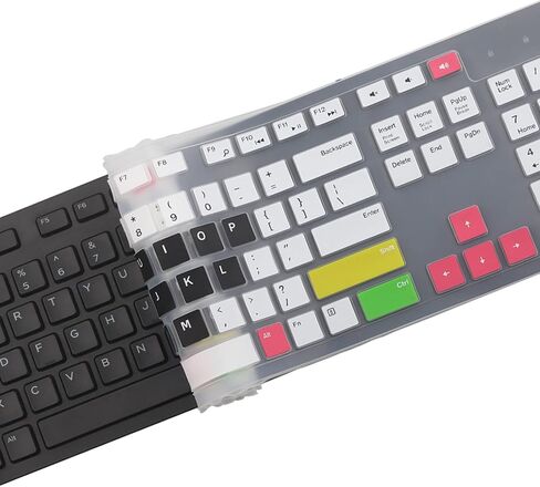 Keyboard Cover Skin for Dell KM636 KB216 KB216t KB216d KB216p Wired & Wireless Keyboard, Dell Optiplex 5250 3050 3240 5460 7450 7050, Dell Inspiron Desktop 24" 27" 5400 5490 7700 7790 3475 3670 3477 in Kuwait