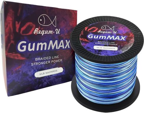 Gummax 8 Strand Braided Fishing Line | -Pro Grade Power Performance-Abrasion Resistant-Zero Stretch-Smaller Diameter in Saudi Arabia
