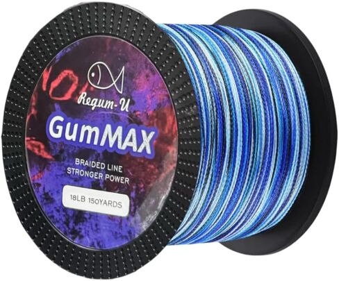 Gummax 8 Strand Braided Fishing Line | -Pro Grade Power Performance-Abrasion Resistant-Zero Stretch-Smaller Diameter in Saudi Arabia
