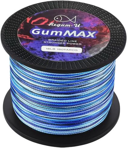 Gummax 8 Strand Braided Fishing Line | -Pro Grade Power Performance-Abrasion Resistant-Zero Stretch-Smaller Diameter in Saudi Arabia