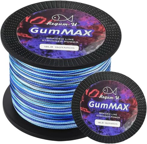 Gummax 8 Strand Braided Fishing Line | -Pro Grade Power Performance-Abrasion Resistant-Zero Stretch-Smaller Diameter in Saudi Arabia