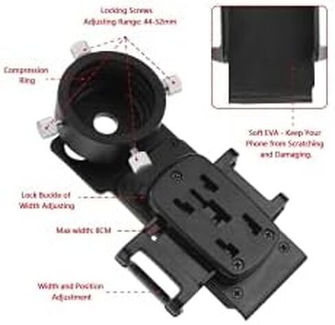 Astromania Universal Camera Photo Eyepiece Adapter 36-42mm with T2 Thread in Saudi Arabia
