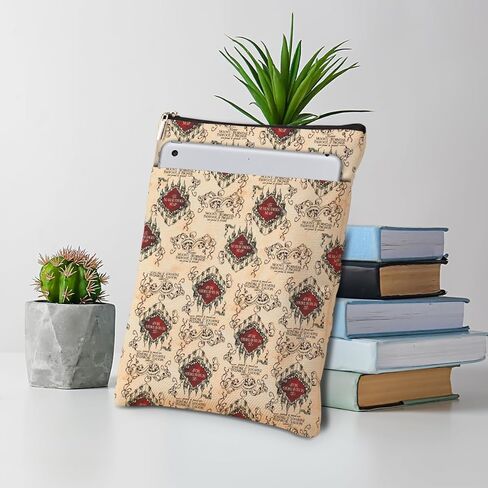 Magic Stuff Wizard Map Book Sleeve Book Cover Book Lovers Gifts Book Club Gifts Wizard Book Protector Book Gifts for Readers Women Her Magic Movie Fans Bibliophile Mom Graduation Birthday Gifts in Kuwait